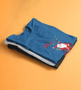 I Am Coming: Best Printed T-shirt (Blue) Perfect Gift For Secret Santa
