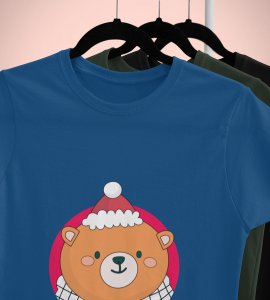 Winter Vibes: Welcome Christmas With(Blue) T-shirt Perfect Gift For Kids Boys Girls