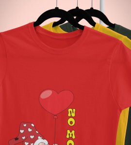 No Money: Cute Santa No Money Christmas T-shirt (Red) - BPA-Free, Leak-Proof Printed - Ideal for Festive Outdoor Adventures Gift