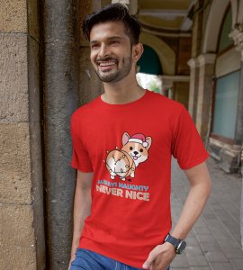 Notorious Corgi: Funny Doggie Printed T-shirts (Red) Best Gift For Boys Girls