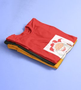 Drunkard Santa : Amazingly Printed T-shirt (Red) Best Gift For Christmas Celebration