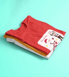 Corporate Santa: Funny Printed T-shirt (Red) Best Gift For Secret Santa