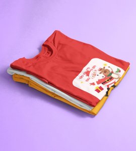 Happy Santa: Best Printed T-shirt (Red) Best Gift For Kids