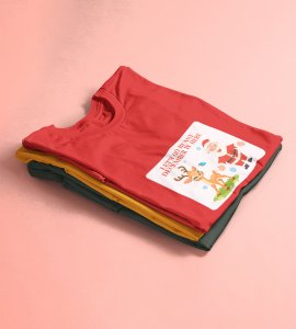 Let's Go December Is Here: Funny Printed T-shirt (Red) Best Gift For Boys Girls