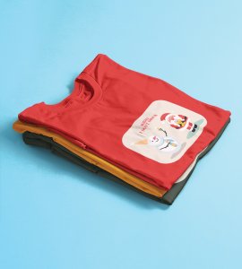 Sober Santa: Funniest Printed T-shirt (Red) Best Gift For Boys Girls