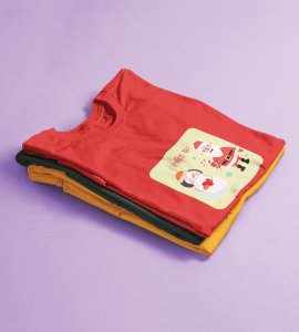 Romantic Santa : Funny Printed T-shirt (Red) Perfect Gift For Secret Santa