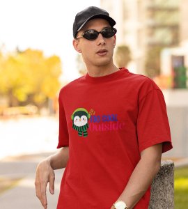Gift + Winter = Christmas : Romantic Printed T-shirt (Red) Amazing Gift For Boys Girls