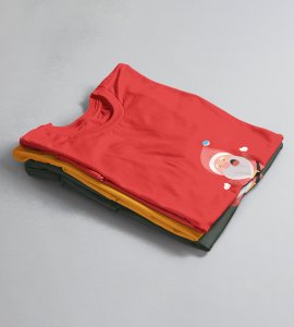 Reindeer Ranaway: Most Liked Printed T-shirt (Red) Best Gift For Boys Girls