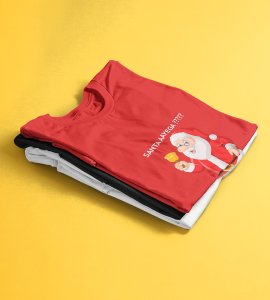 Will Santa Come?: Best Printed T-shirt (Red) Best Gift For Boys Girls