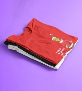Christmas With Alien's : Best Printed T-shirt (Red) Perfect Gift For Secret Santa