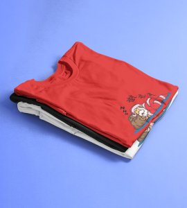 Let Me Sleep: Cute Printed T-shirt For Christmas (Red) Best Gift For Boys Girls
