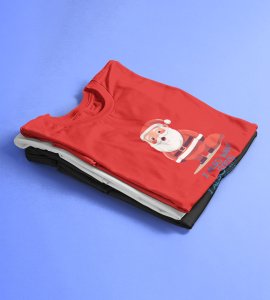 Even Santa Wants Gift: Cute Printed T-shirt (Red) Perfect Gift For Boys Girls