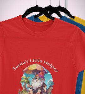 Elderly Elf: Unique Printed T-shirt (Red) Perfect Gift For Boys Girls