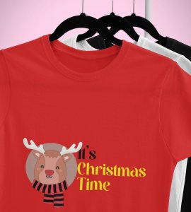 Its Christmas Time : Unique Printed T-shirt (Red) Best Gift For Boys Girls