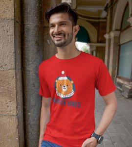 Winter Vibes: Welcome Christmas With(Red) T-shirt Perfect Gift For Kids Boys Girls