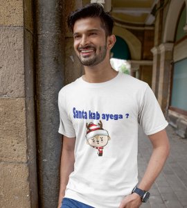 When Will The Santa Come: Christmas (White) T-shirt Best T-shirt Gifting Kids Friends