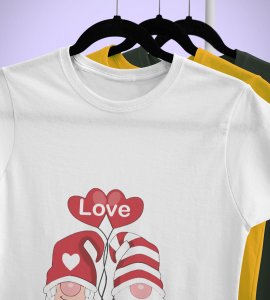 Lover Elves: Best Christmas T-shirt (White) - Ideal for Staying Refreshed Gift for Husband Wife Love Boy Girl.