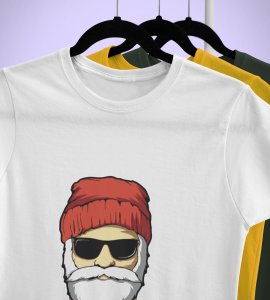 Sigma Santa T-shirt: Best printed Gift For Secret Santa(White) Best Gift For Boys Girls