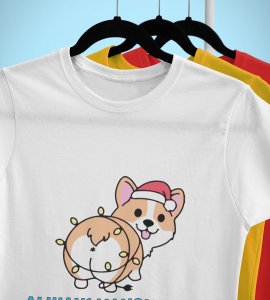 Notorious Corgi: Funny Doggie Printed T-shirts (White) Best Gift For Boys Girls