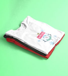 Merry Xmas : Dashing Printed T-shirt (White) Best Gift For Secret Santa