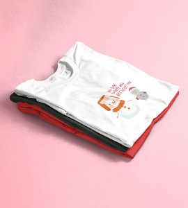 Society Against Santa : Funniest Printed T-shirt (White) Best Gift For Secret Santa