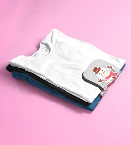 I Love Santa : Cute And Beautiful Printed T-shirt (White) Best Gift For Boys Girls