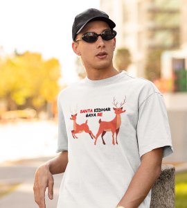 Where Did Santa Go?: Best Printed T-shirt (White) Best Gift For Boys Girls