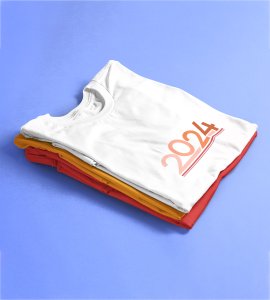 2024 Has Arrived : Cute Printed T-shirt For Kids (White) Best Gift For Kids