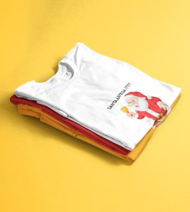 Will Santa Come?: Best Printed T-shirt (White) Best Gift For Boys Girls
