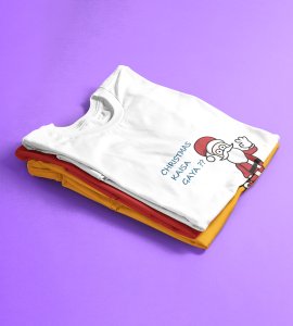 How Was Your Christmas: Cute Printed T-shirt (White) Best Gift For Kids Boys Girls