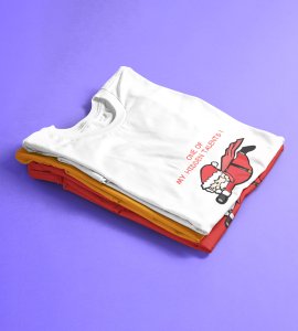 Super Santa : Unique And Funny Printed T-shirt (White) Perfect Gift For Boys Girls