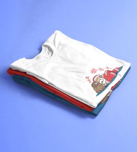 Let Me Sleep: Cute Printed T-shirt For Christmas (White) Best Gift For Boys Girls