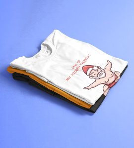 Sumo Santa : Best Printed T-shirt (White) Best Gift For Kids Boys Girls