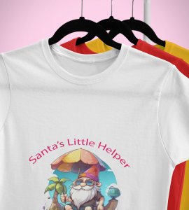 Elderly Elf: Unique Printed T-shirt (White) Perfect Gift For Boys Girls