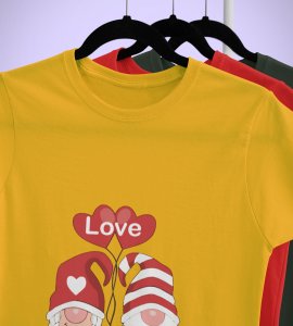 Lover Elves: Best Christmas T-shirt (Yellow) - Ideal for Staying Refreshed Gift for Husband Wife Love Boy Girl.