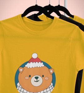 Winter Vibes: Welcome Christmas With(Yellow) T-shirt Perfect Gift For Kids Boys Girls