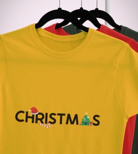 Christmas Eve: Best Printed T-shirt (Yellow) Unique Gifts For Secret Santa