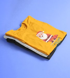 Even Santa Wants Gift: Cute Printed T-shirt (Yellow) Perfect Gift For Boys Girls