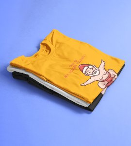 Sumo Santa : Best Printed T-shirt (Yellow) Best Gift For Kids Boys Girls