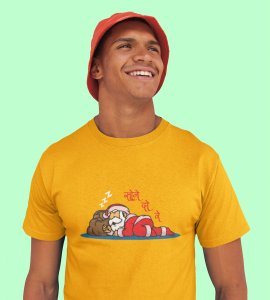 Let Me Sleep: Cute Printed T-shirt For Christmas (Yellow) Best Gift For Boys Girls