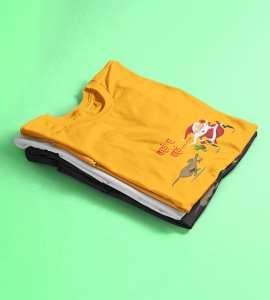 Go Away : Best Printed T-shirt (Yellow) Perfect Gift For Kids Boys Girls
