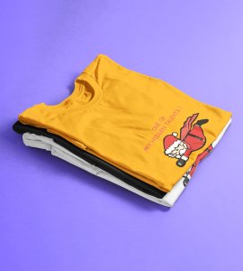 Super Santa : Unique And Funny Printed T-shirt (Yellow) Perfect Gift For Boys Girls