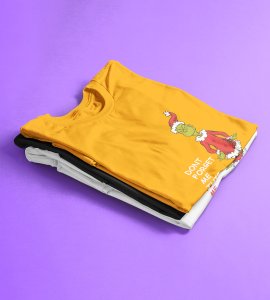 Christmas With Alien's : Best Printed T-shirt (Yellow) Perfect Gift For Secret Santa