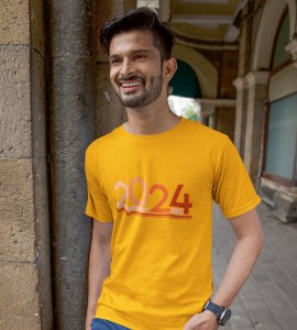 2024 Has Arrived : Cute Printed T-shirt For Kids (Yellow) Best Gift For Kids