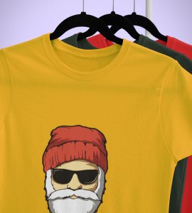 Sigma Santa T-shirt: Best printed Gift For Secret Santa(Yellow) Best Gift For Boys Girls
