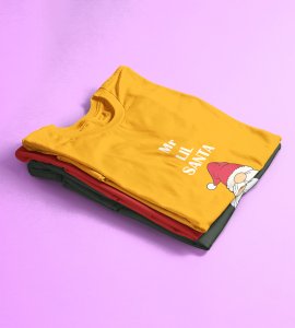 Gentleman Santa T-shirt: Best Gift For Secret Santa(Yellow) Perfect Gift For Boys Girls