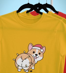 Notorious Corgi: Funny Doggie Printed T-shirts (Yellow) Best Gift For Boys Girls