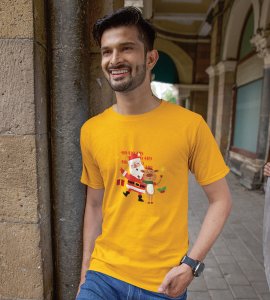 Happy Santa: Best Printed T-shirt (Yellow) Best Gift For Kids