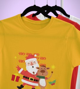 Happy Santa: Best Printed T-shirt (Yellow) Best Gift For Kids