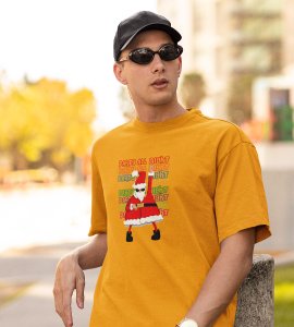 Party Animal Santa : Most Unique Printed T-shirt (Yellow) Best Gift For Boys Girls